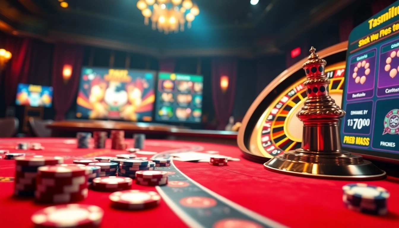 Gambling excitement with 789WIN on viscard.de.com featuring roulette, poker chips, and casino atmosphere.