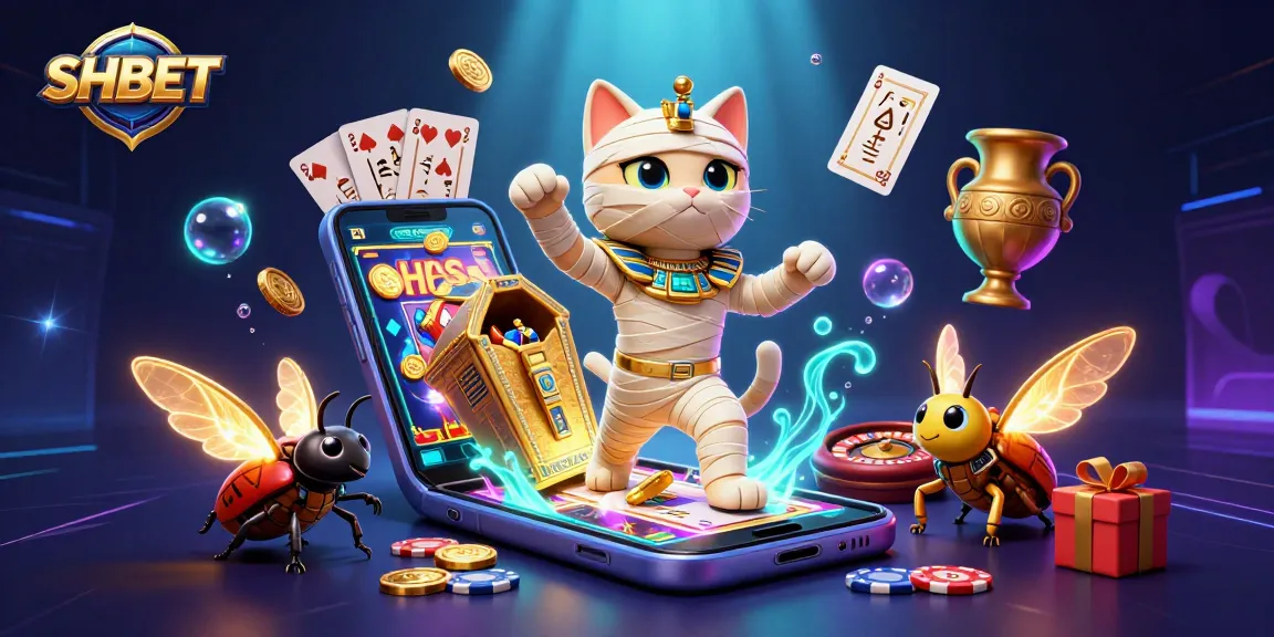 Experience thrilling gaming action at SHBET with a vibrant 3D scene featuring iconic casino characters.