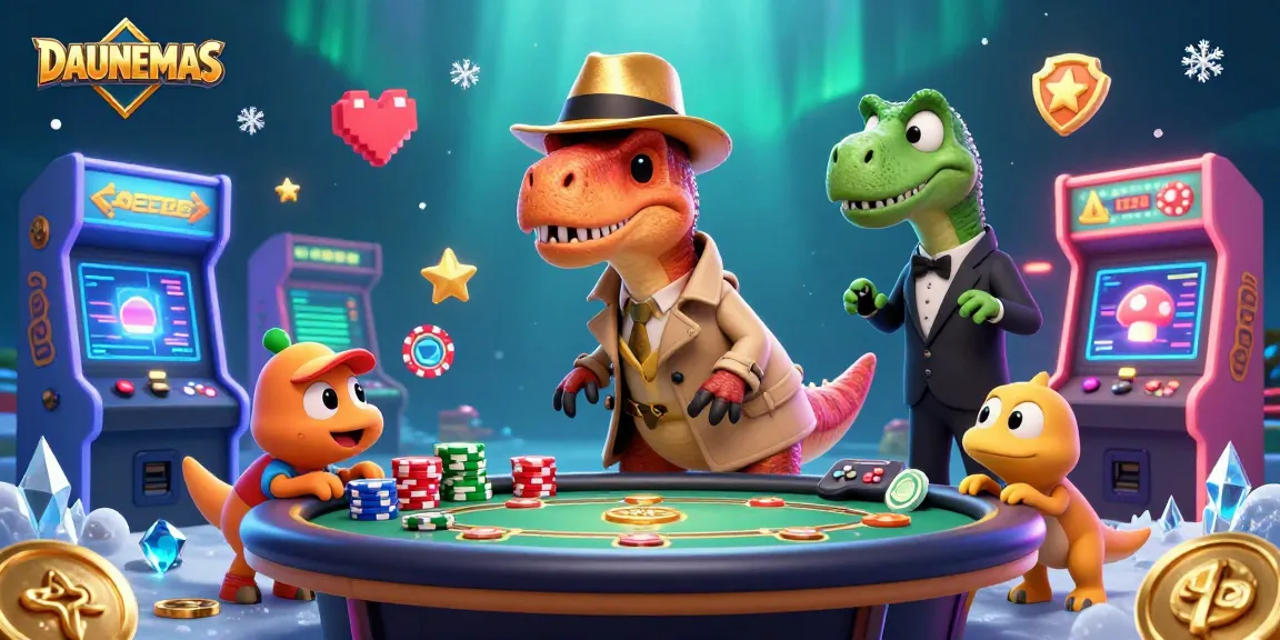 Count cards like never before at DAUNEMAS' lively blackjack table scene.